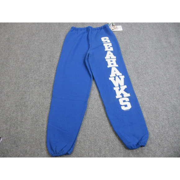 Vintage Seattle Seahawks Pants Mens XL Blue NFL Football Sweatpants Made USA 90s - Picture 1 of 16
